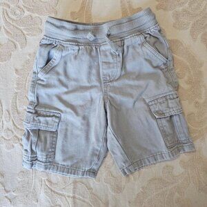 5/$15 copper denim cargo shorts, gray, Size 4